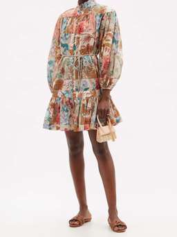 Zimmermann Cassia drop waist mini dress size 8