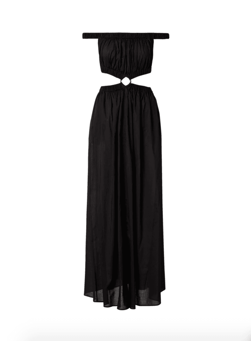 Scanlan Theodore Cotton Voile Ring Dress Black Size S / Au 8 for rent on The Volte - main image