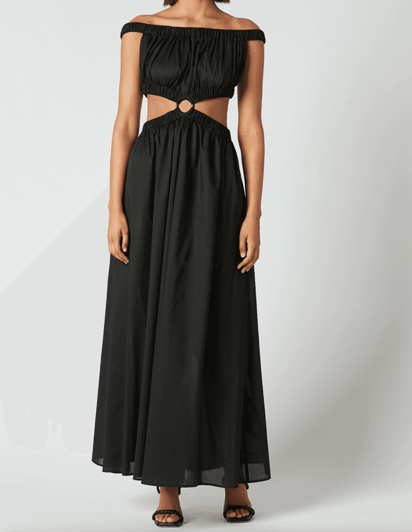 Scanlan Theodore Cotton Voile Ring Dress Black Size S / Au 8 for rent on The Volte - main image