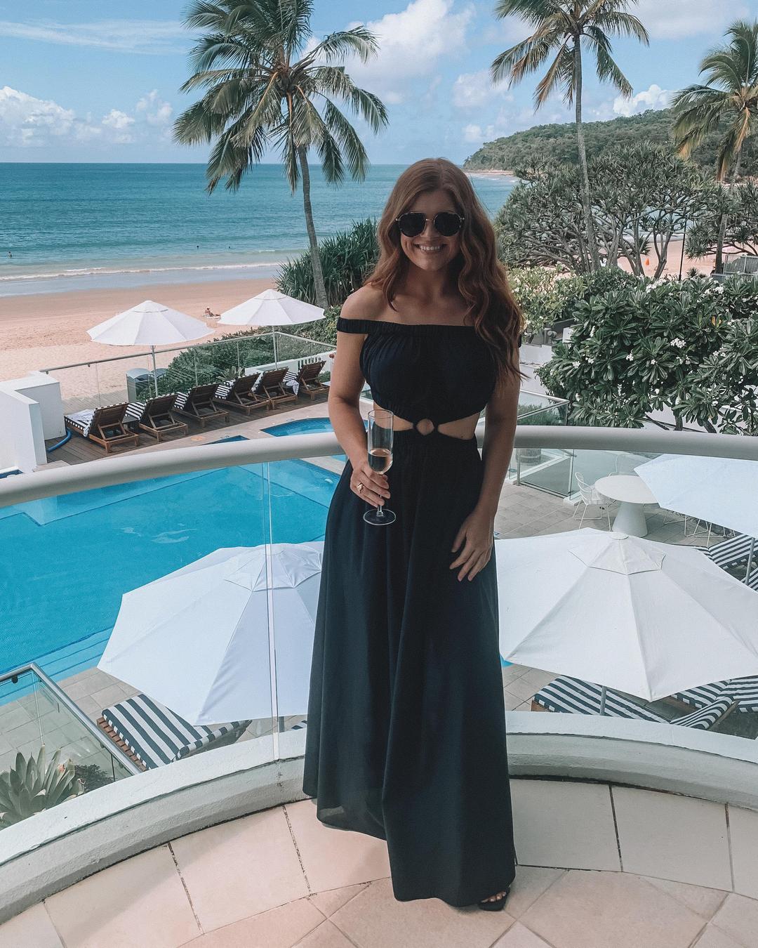 Scanlan Theodore Cotton Voile Ring Dress Black Size S / Au 8 for rent on The Volte - main image