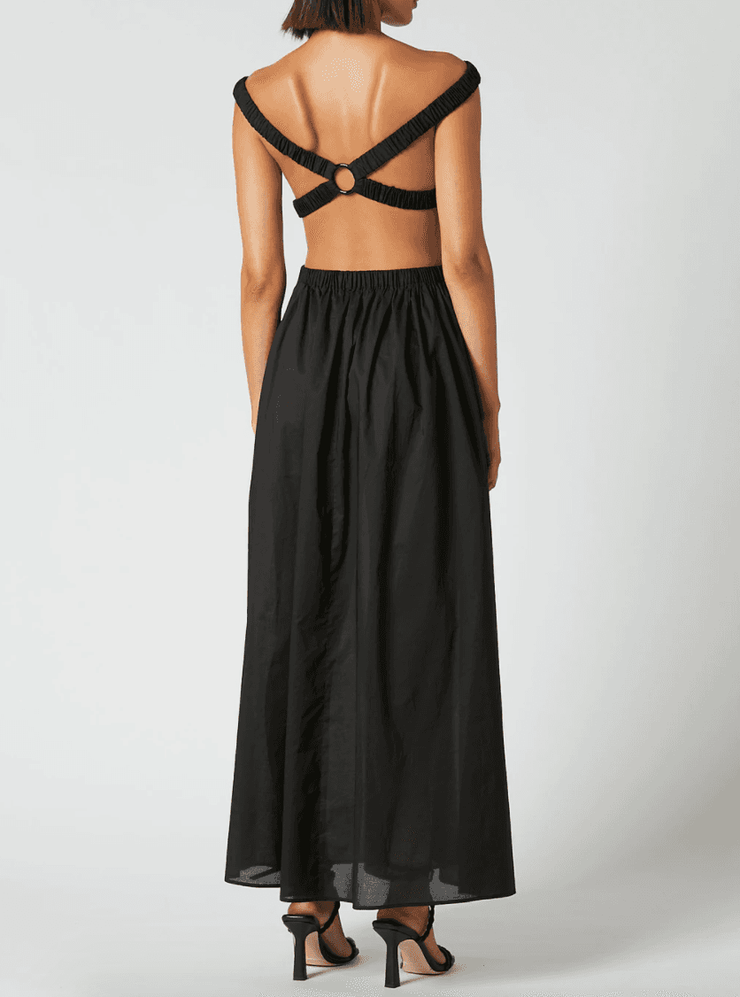 Scanlan Theodore Cotton Voile Ring Dress Black Size S / Au 8 - Image 3
