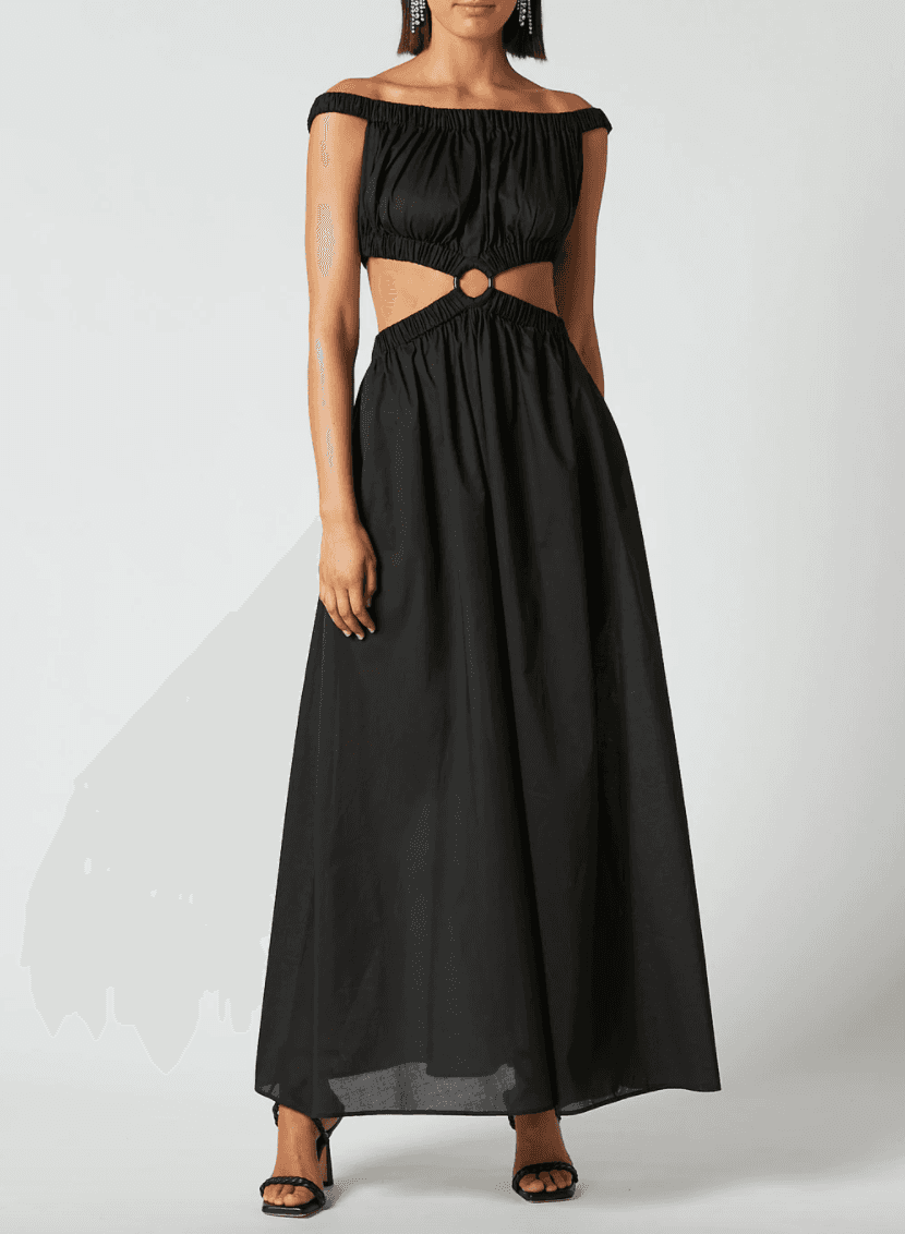 Scanlan Theodore Cotton Voile Ring Dress Black Size S / Au 8 - Image 5