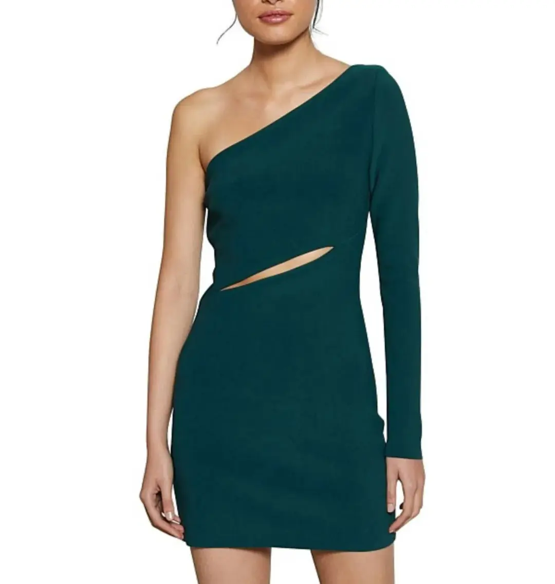 Bec & Bridge Lea Mini Dress in Forest Size AU 10 for rent on The Volte - main image