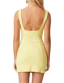 Bec and Bridge Gemma Mini Dress Yellow Size 14