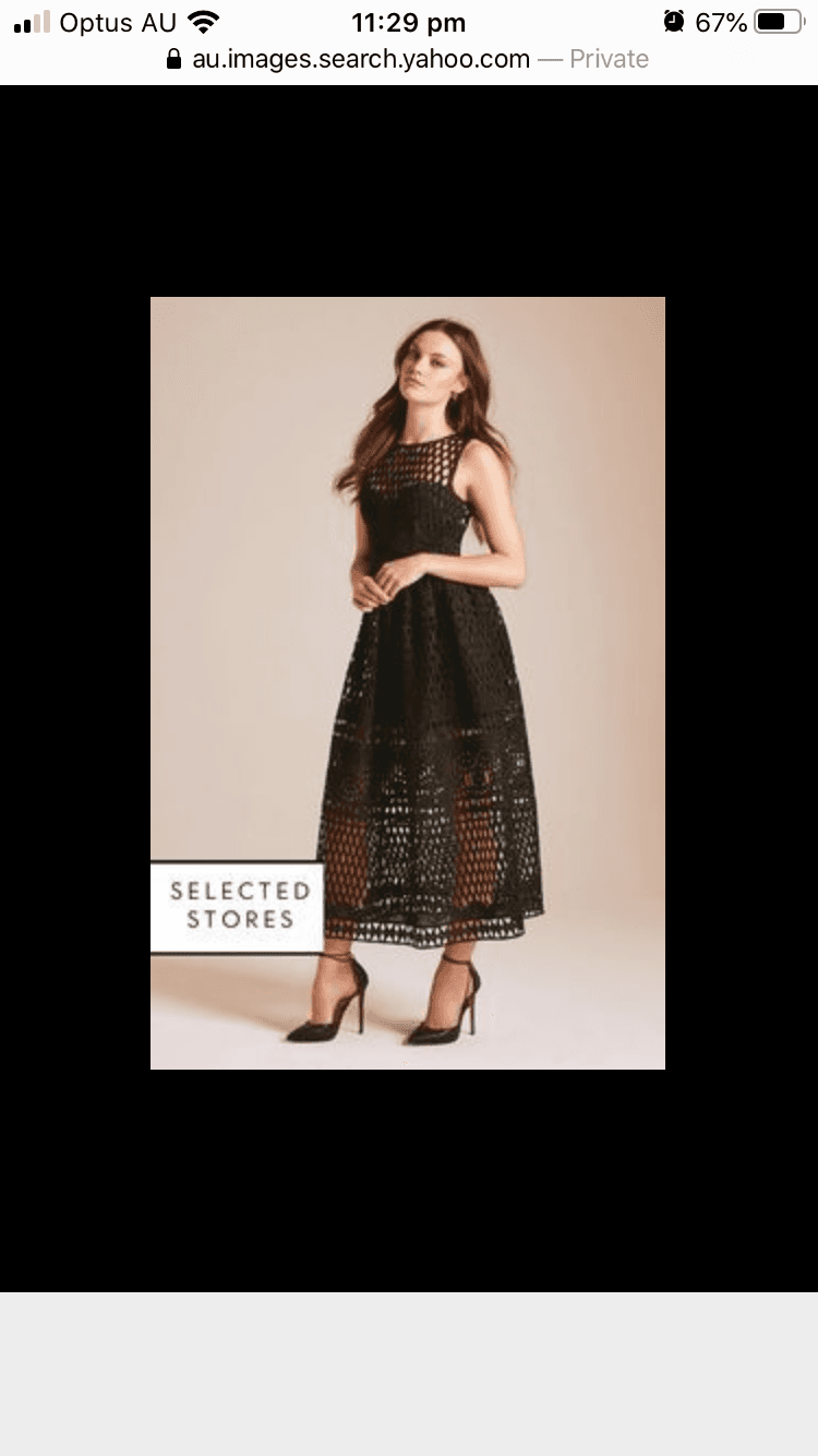 Sheike black Amelia lace dress size 8 for rent on The Volte - main image