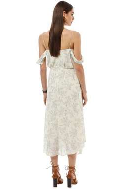 Camilla and Marc Lucia Midi Dress Print White Size 14