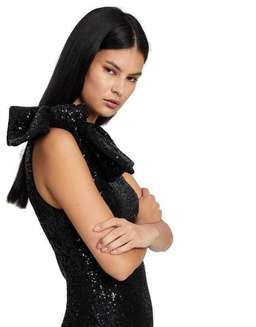 By Johnny Astrid Shine Tied-Up Midi black size 6 for rent on The Volte - image 4