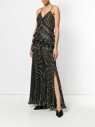 Self Portrait Metallic Polka Dot Gown size10 for rent on The Volte - main image