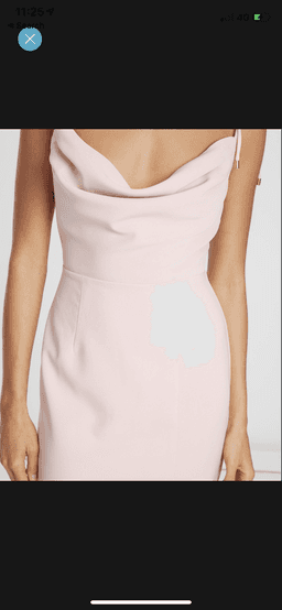 Chancery Sallie cowl neck dress pink size 8