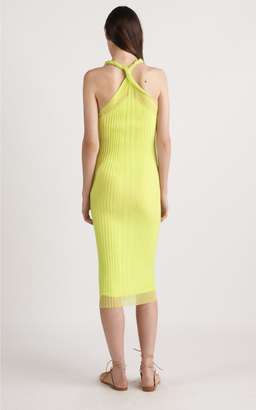 Dion Lee SHEER PLEAT TWIST TANK DRESS size 4
