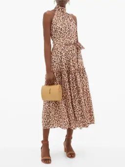 Zimmermann Silk Swing Midi Dress Print Size 12 for rent on The Volte - image 1