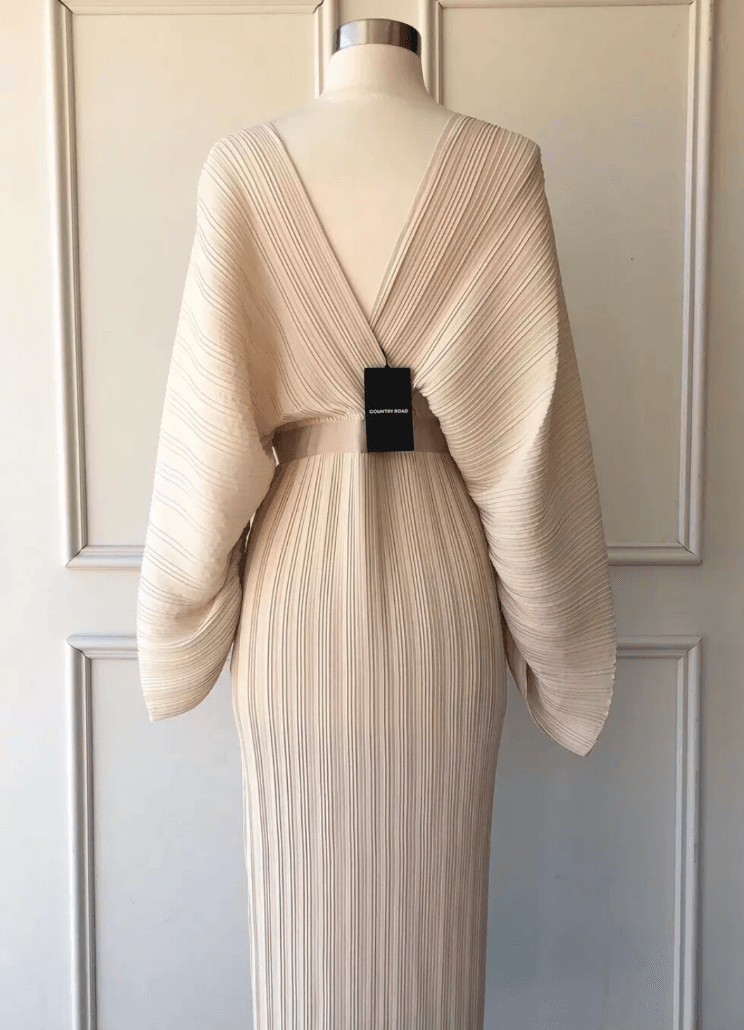 Country Road (Belted) Pleat Dress - Kimono Style - Image 4