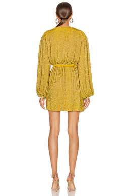 Retrofete Gabrielle Robe Mini Dress in Citrus Size S / Au 8 (BNWT!) for rent on The Volte - image 3