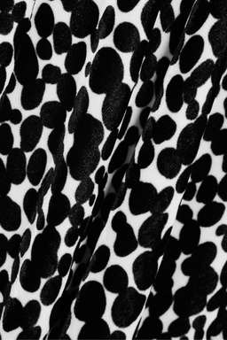 Raquel Diniz - Giovanna printed velvet halterneck gown in Black/white, Size 6 for rent on The Volte - image 4