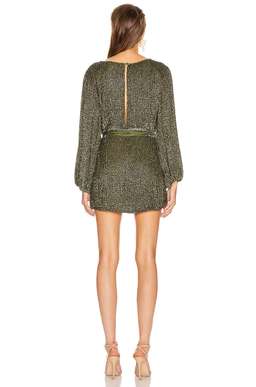 Retrofete Grace Mini Dress in Army Green Size S / Au 8 for rent on The Volte - image 3