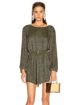 Retrofete Grace Mini Dress in Army Green Size S / Au 8 for rent on The Volte - image 4