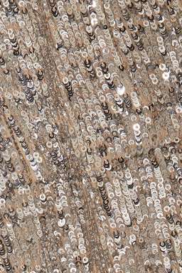 Magda Butrym - Deva twisted embellished sequined satin mini dress in Gold (size 10) for rent on The Volte - image 5