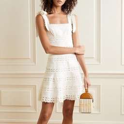 Zimmermann Kirra Tie Shoulder Mini Dress Ivory Size 1 / AU 10 for rent on The Volte - image 5