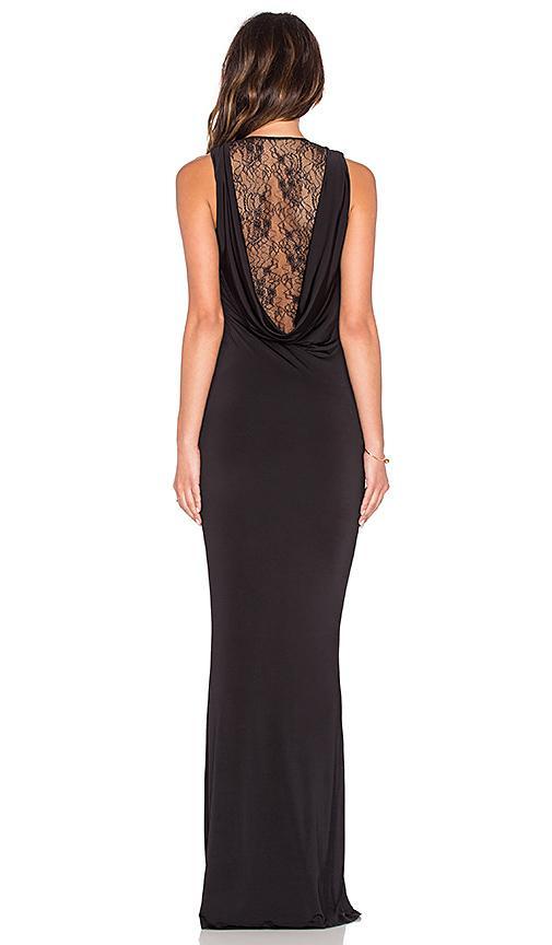 Nookie Eyes Wide Shut Drape Gown in Black for rent on The Volte - main image