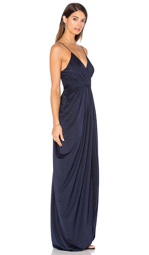 Elle Zeitoune Susanna Maxi Dress Navy Size 8 for rent on The Volte - main image