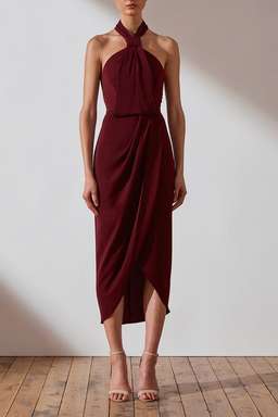 Shone Joy - Core Knot Draped Dress for rent on The Volte - image 1