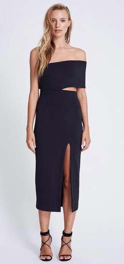 Maurie and eve black genesis dress for rent on The Volte - image 1