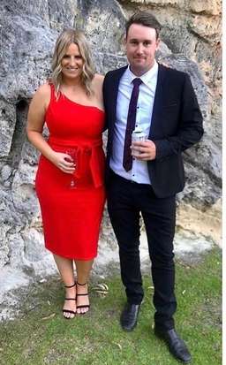 Shona Joy Red Knot Dress Size 14