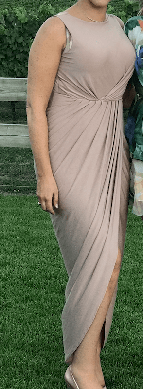 White Runaway Blush Cocktail/Bridesmaid dress for rent on The Volte - main image
