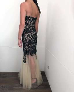 George Sheer Lace Dress Size 8