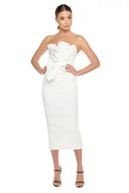 Eliya the Label Lilian Dress White Size 8 for rent on The Volte - image 1