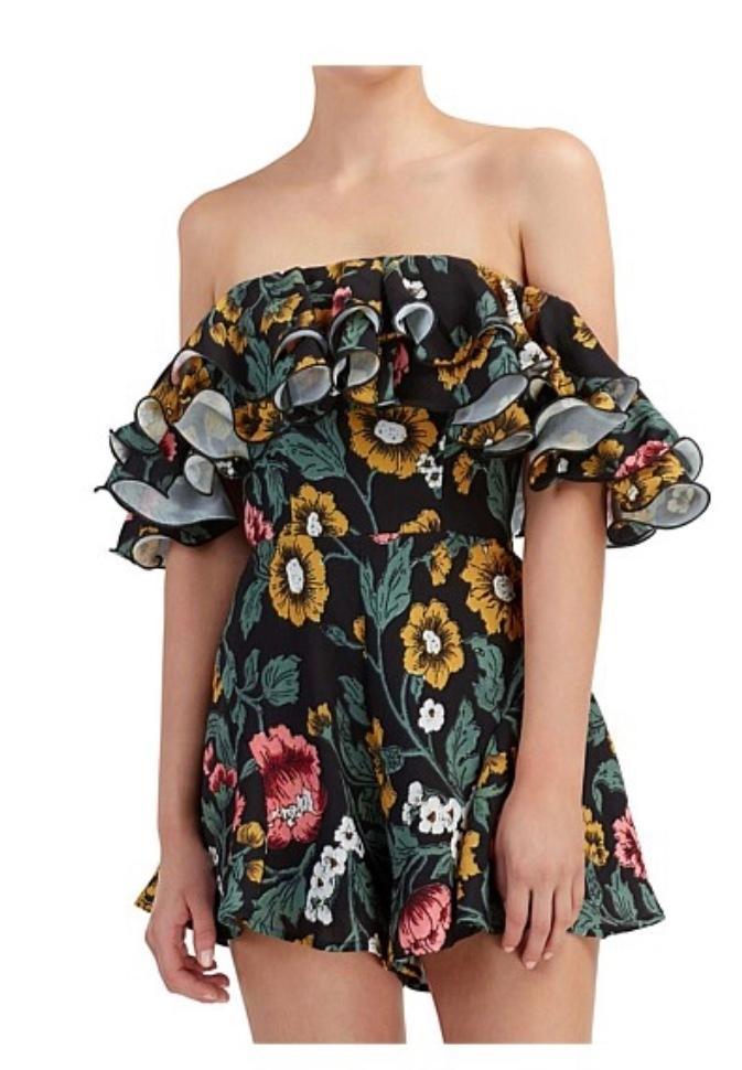 C/MEO Collective Immerse Playsuit Floral Size XS / AU 6 for rent on The Volte - main image