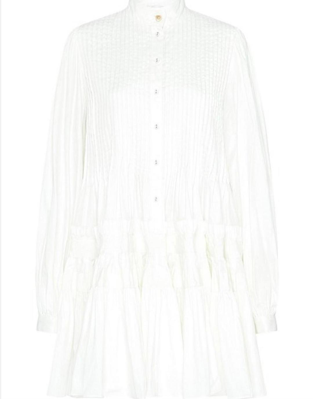 Aje Run Free Smock Dress White Size 8 for rent on The Volte - main image