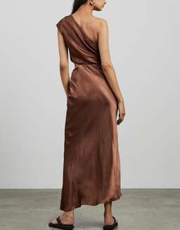 Bec and Bridge Delphine Midi Dress Brown Size 14 for rent on The Volte - image 3
