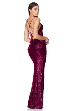 Nookie Cosmo Gown Fuchsia size 8 for rent on The Volte - image 2