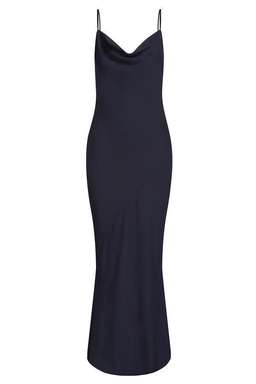 Shona Joy Size 10 Navy Luxe Bias Cowl Slip Dress