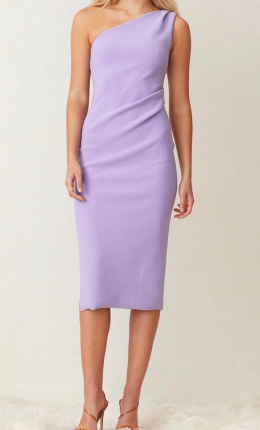 Bec & Bridge Gemma Asym Midi Dress Purple Size 8 - Image 2