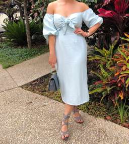 Billy J Boutique Blue Dress Size 12 for rent on The Volte - image 3