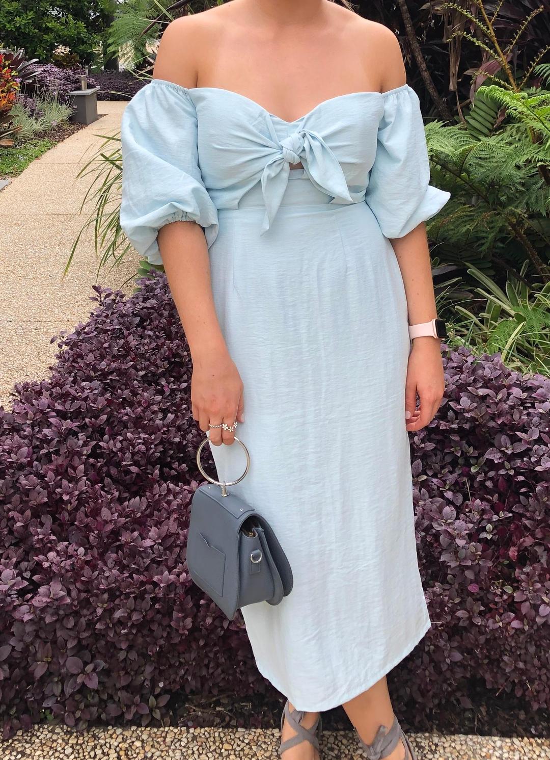 Billy J Boutique Blue Dress Size 12 for rent on The Volte - main image