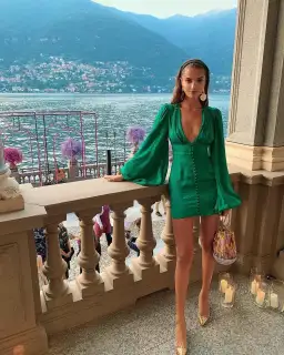 Rat & Boa Isabella Dress Green Size 6 for rent on The Volte - image 4