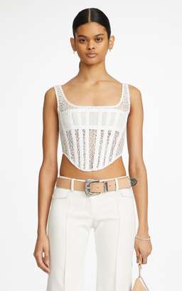 Dion Lee Corded Lace Corset and Bianca And Brigett Ella Pant Set white Size 14 for rent on The Volte - image 3