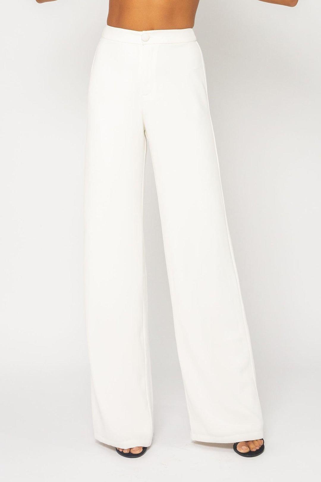 Dion Lee Corded Lace Corset and Bianca And Brigett Ella Pant Set white Size 14 for rent on The Volte - main image