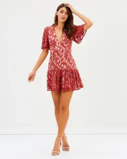 Talulah Immediacy Mini Dress Pink Size 10 for rent on The Volte - image 1