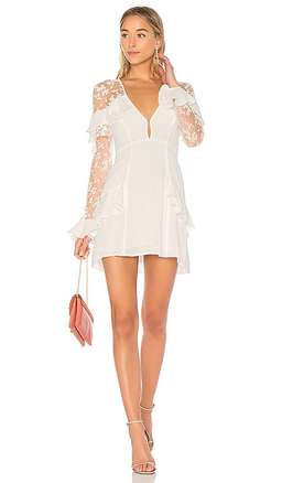 For Love and Lemons White Rosebud Dress size XS for rent on The Volte - image 1