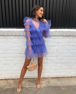 Alice McCall Tokyo mini dress purple size 6