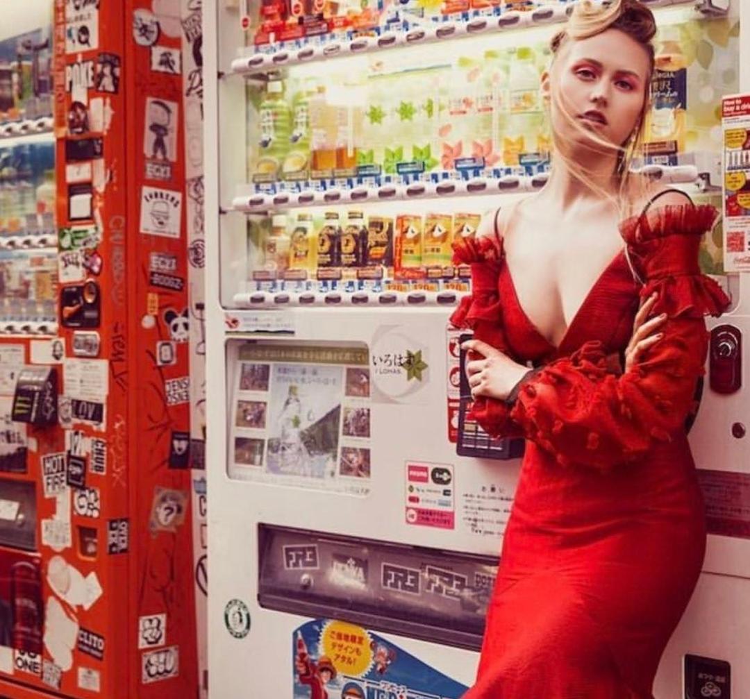 Nicola Finetti Rosalie Red Dress red size 8 for rent on The Volte - main image