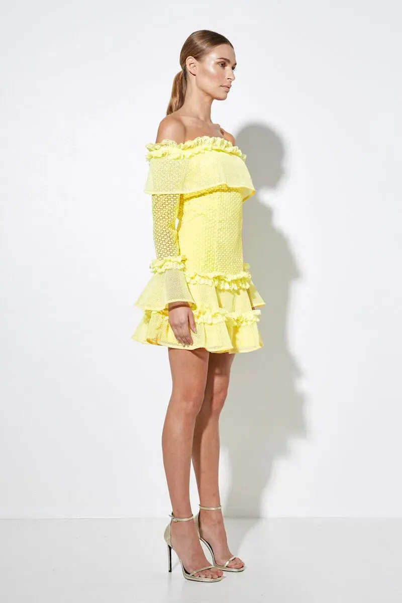 Mossman The Mood Swing Dress Yellow Size 6 for rent on The Volte - main image