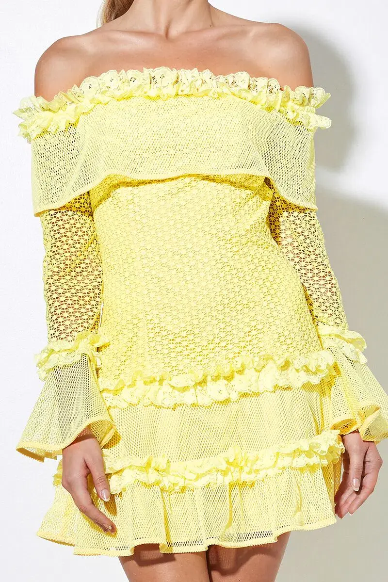 Mossman The Mood Swing Dress Yellow Size 6 for rent on The Volte - main image