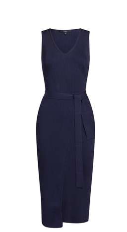 SABA Victoria Navy Knit Dress size 8