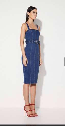 Mossman Denim Belted Dress size 8 for rent on The Volte - image 2