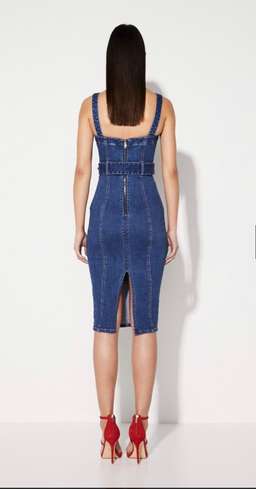 Mossman Denim Belted Dress size 8 for rent on The Volte - image 3